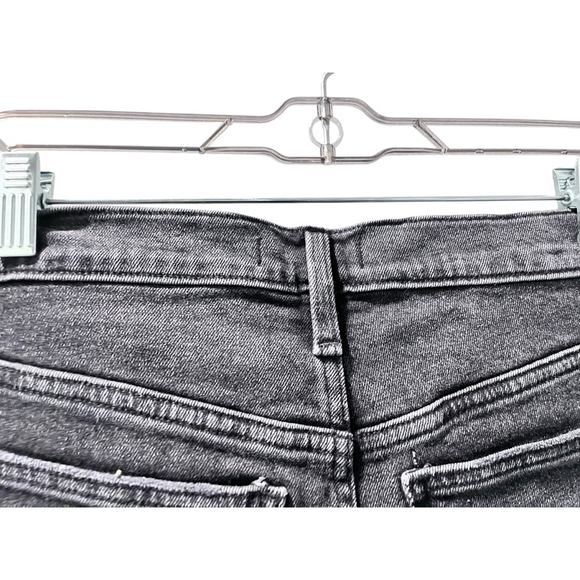 Madewell High Rise Black Denim Jean Shorts Size 29 Zip Pockets Casual Cotton - Picture 6 of 6